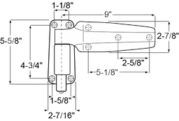 Rev Spg Asst Cam-Lift Hinge Flush Offset Image