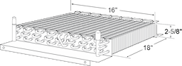 2-5/8 x 16 x 18 Evap Coil For KolPak Image