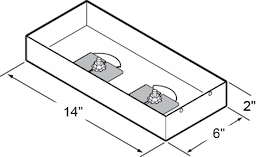 2 x 6 x 14 Condensate Pan For McCall Image