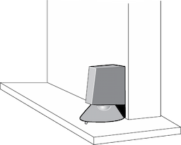 Dark Brown Door Stop and Buffer Image