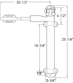 25" Heavy Duty Door Closer Complete Image