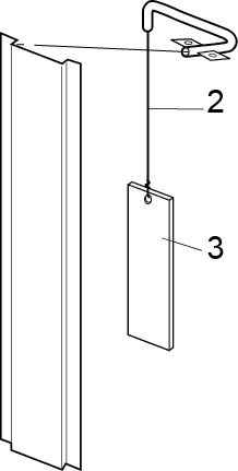 4' Nylon Door Weight Cord For True Image