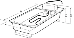 1-3/4 Qt 400W 115V Condensate Pan Image