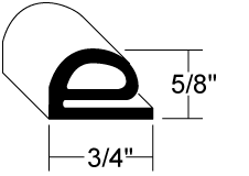 5/8 x 3/4 Hollow Sponge Gasket PF Image
