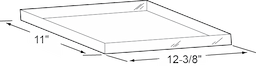 12-3/8 x 11 x 1 Cond Pan For Glenco Image