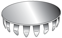 1/2" Chrome Plug Button Image