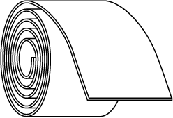 1/16" x 3" x 8' Scraper Gasket Strip Image