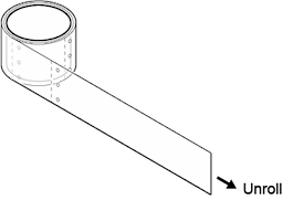 Quick Mount Strip Curtain  4" x .060" Image