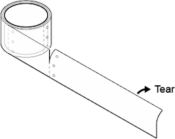 Quick Mount Strip Curtain  6" x .060" Image