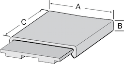 5/16" x 2" x 6' Snap-On Breaker Strip Image