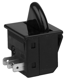 3-Prong Black Rocker Switch For True Image