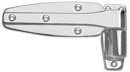 Rev Chrome Cam-Lift Hinge 1-1/8" Offset Image