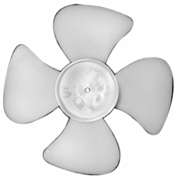 5-1/2 Plas White Fan Blade For Victory Image