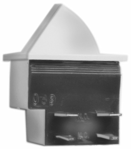 True White Rocker Switch  4-Prong Image